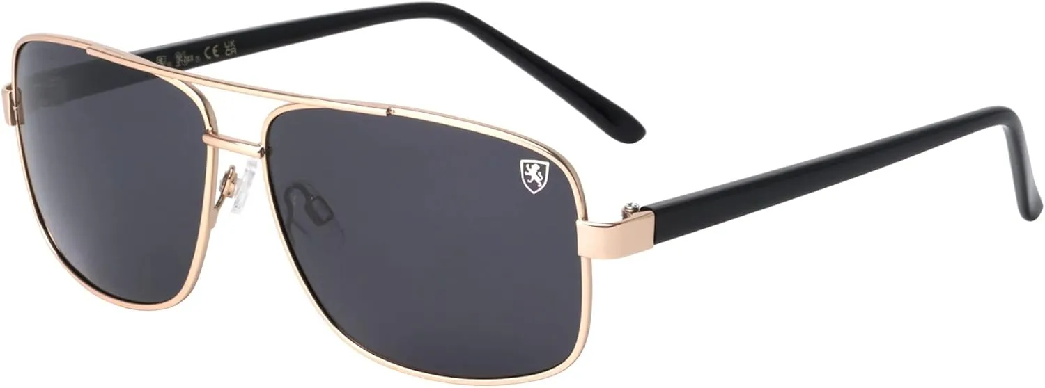 Breakout - Polarized Lightweight Rectangular Aviators Sunglasses