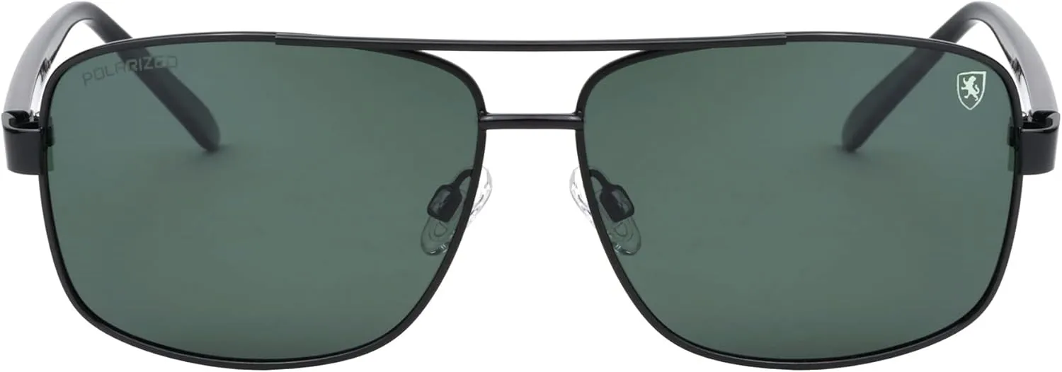 Breakout - Polarized Lightweight Rectangular Aviators Sunglasses