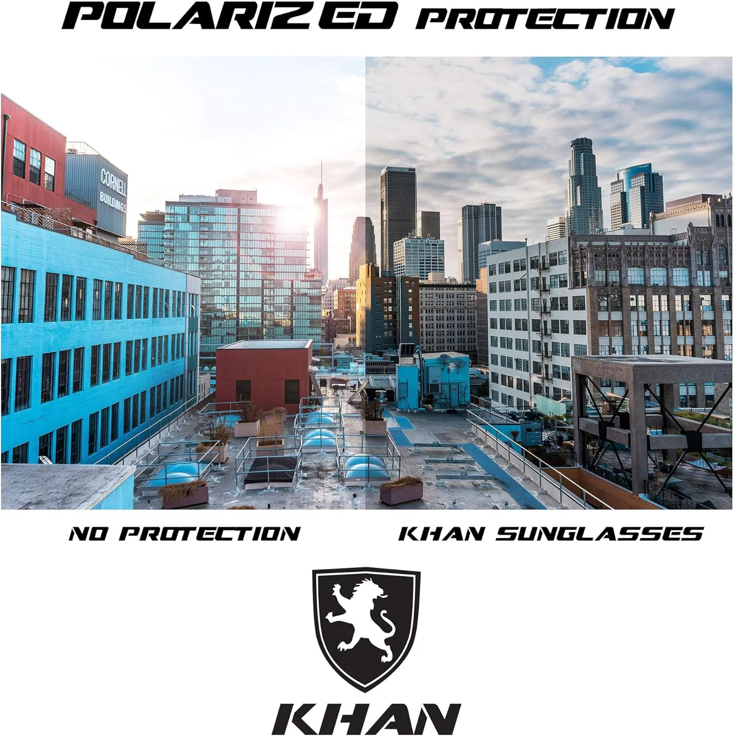 Breakout - Polarized Lightweight Rectangular Aviators Sunglasses