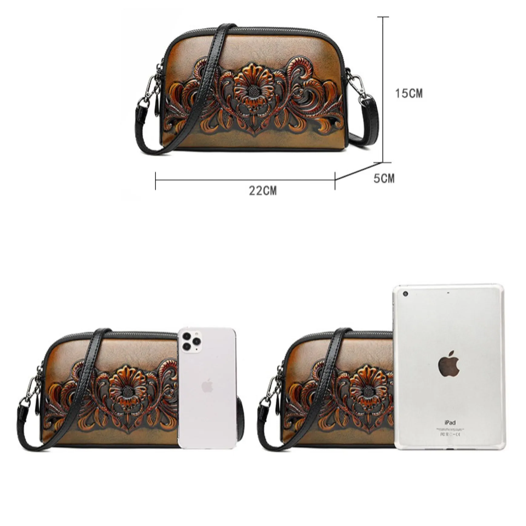 Brown Viro Sling Bag