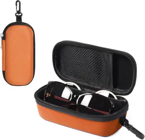 Bukere Double Eyeglasses Case with Adjustable Slots, EVA Hard-shell Travel Dual Glasses Sunglasses Organizer for Men Women