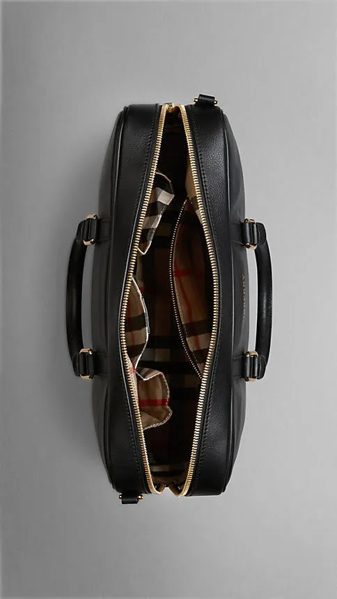 Burberry  - Leather Crossbody Briefcase
