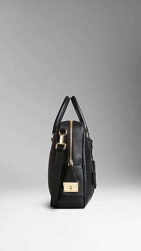 Burberry  - Leather Crossbody Briefcase