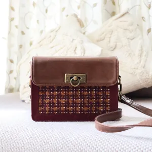 Burgundy Inara Sling Bag
