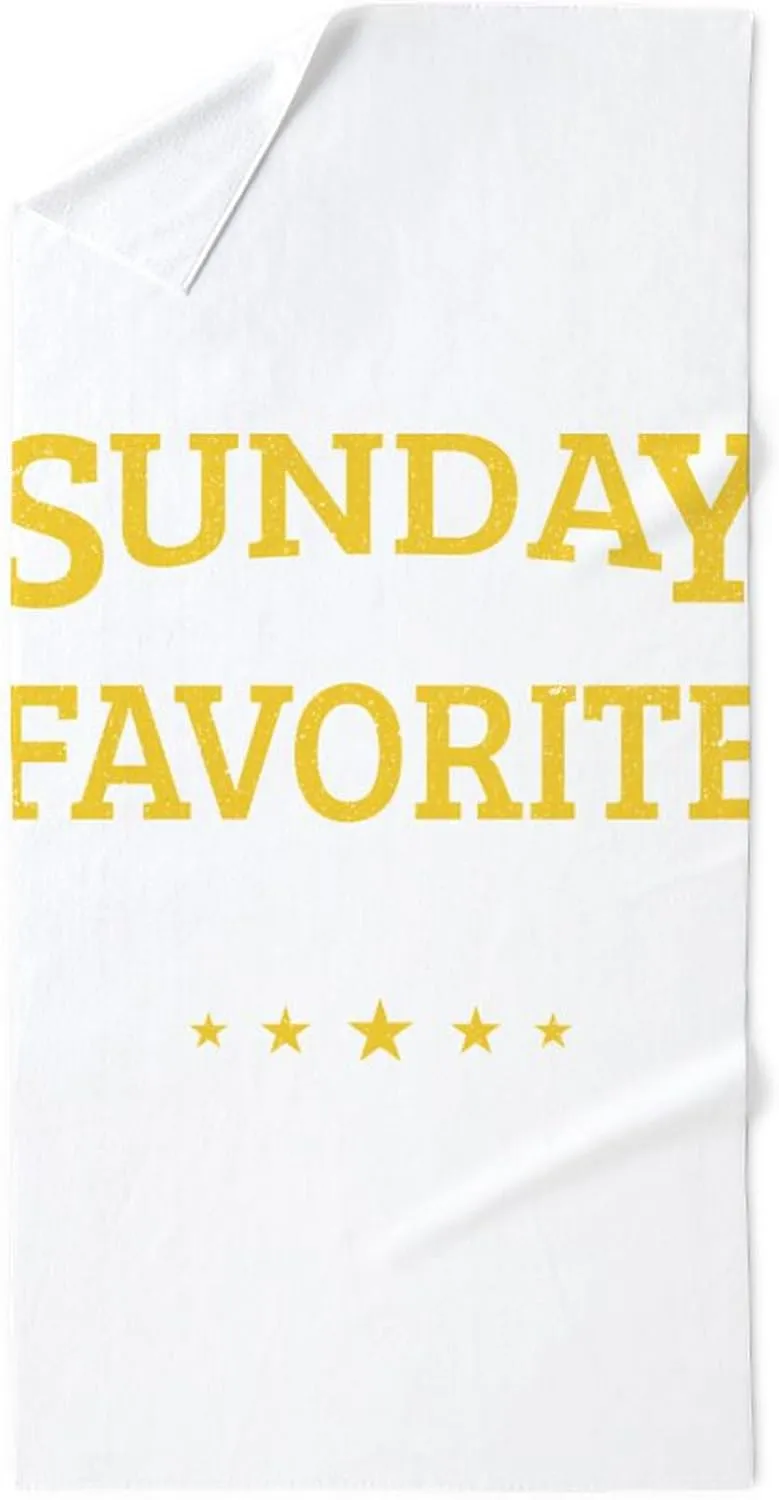 CafePress Sunday is My Favorite Run Day Marathon 30"x60" Absorbent, Soft Beach Towel