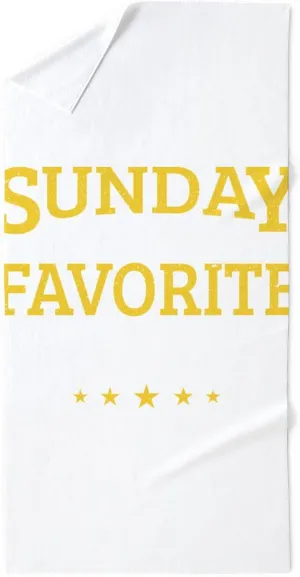 CafePress Sunday is My Favorite Run Day Marathon 30"x60" Absorbent, Soft Beach Towel