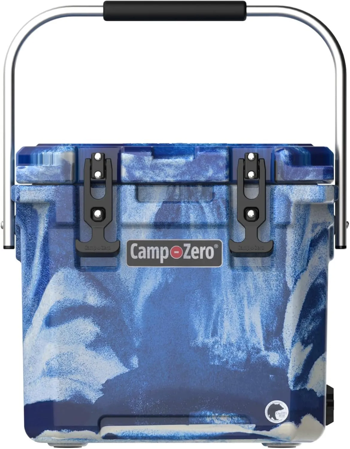CAMP-ZERO 12L-12.6 Quart Portable Hard Cooler Ice Chest, Perfect for Drinks, Lunch, Beach, Picnics, Boating, Camping and Travel with 2 Molded-in Cup Holders and Folding Aluminum Handle