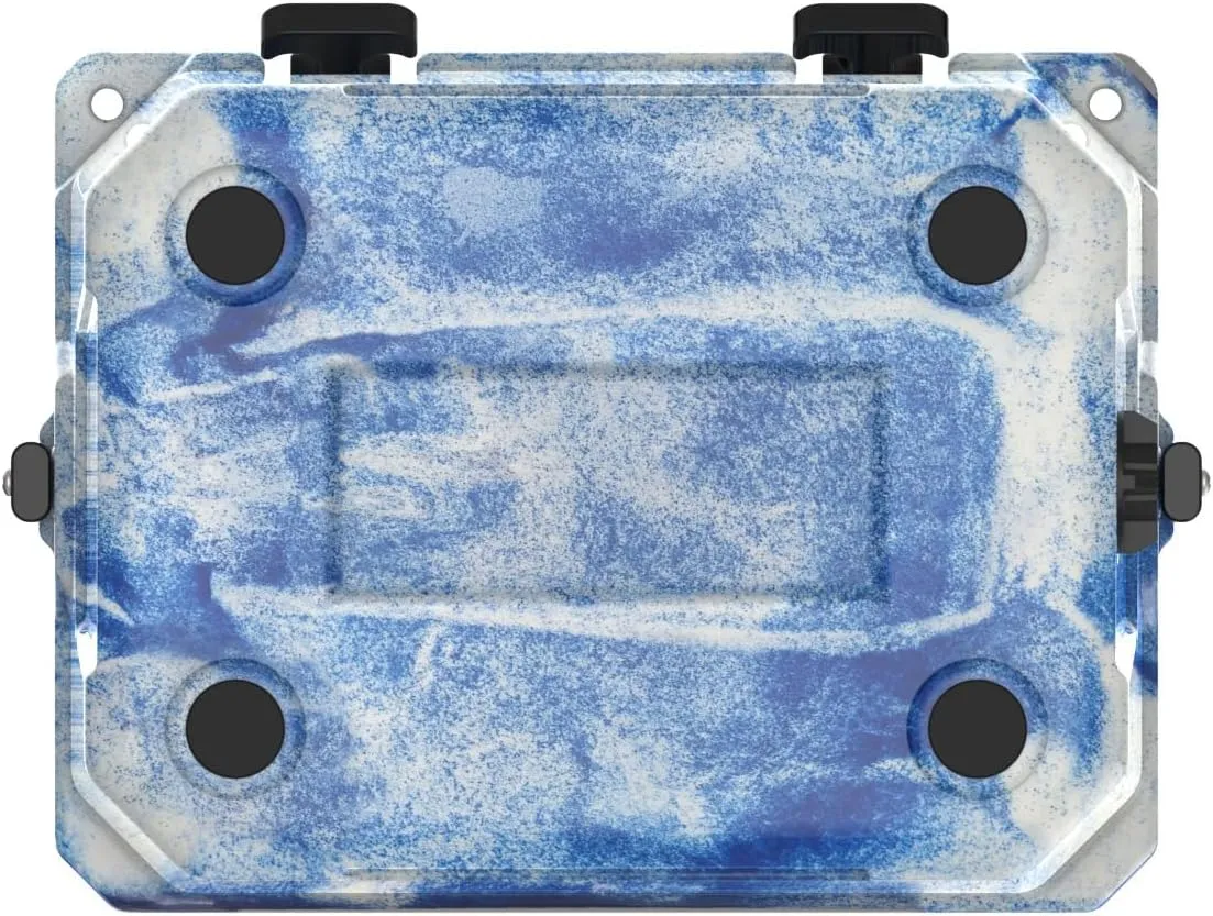 CAMP-ZERO 12L-12.6 Quart Portable Hard Cooler Ice Chest, Perfect for Drinks, Lunch, Beach, Picnics, Boating, Camping and Travel with 2 Molded-in Cup Holders and Folding Aluminum Handle