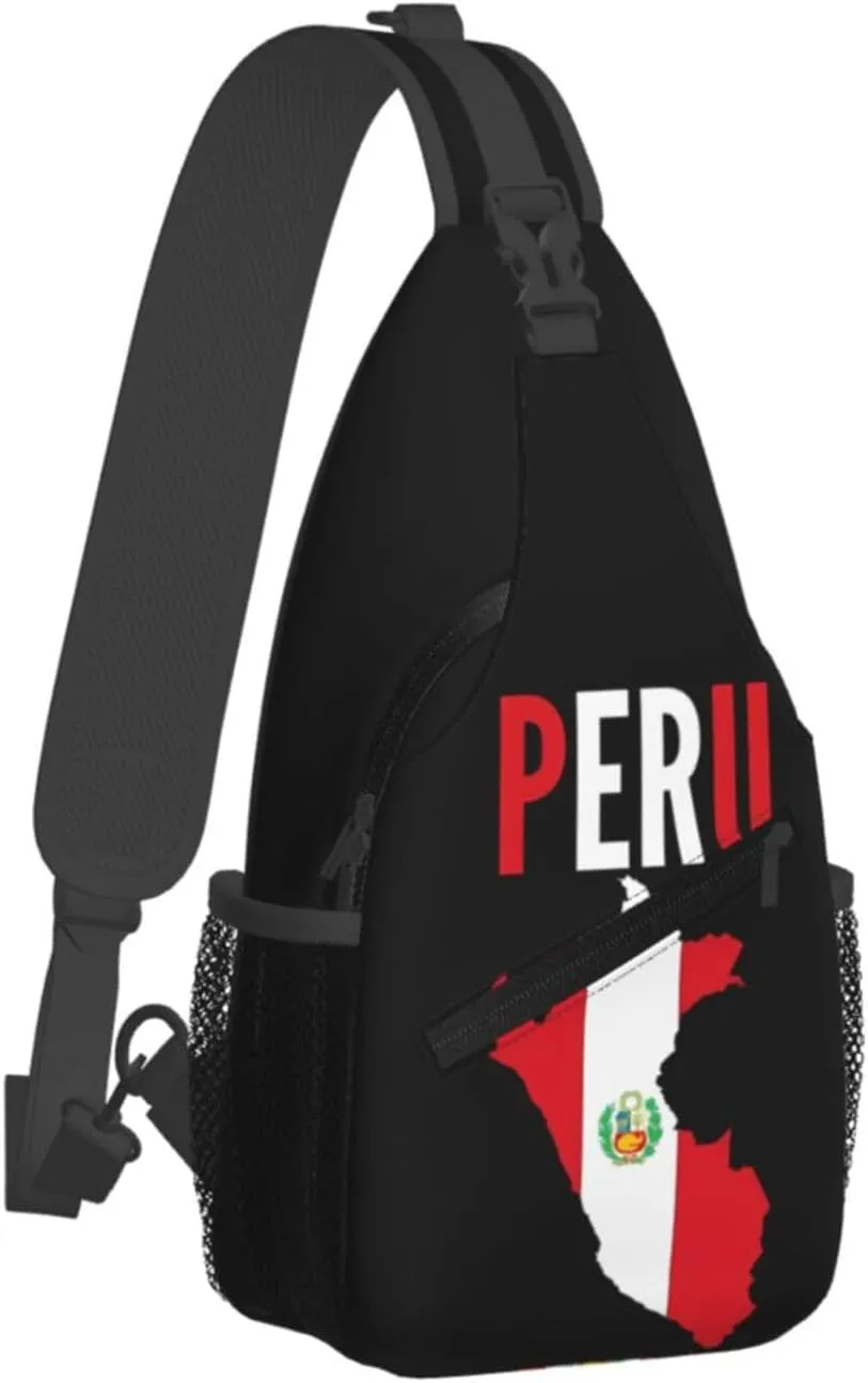 Cape Verde Cape Verdean Flag Sling Bag Adjustable Chest Bags Casual Crossbody Bag Travel Shoulder Backpack