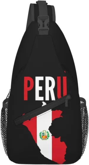Cape Verde Cape Verdean Flag Sling Bag Adjustable Chest Bags Casual Crossbody Bag Travel Shoulder Backpack