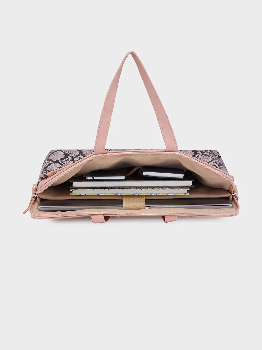 Caprese Gypsy Large Light Pink Laptop Bag
