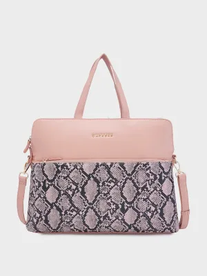 Caprese Gypsy Large Light Pink Laptop Bag