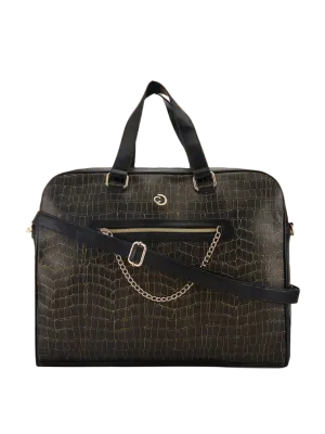 Caprese Mist Laptop Bag Large Black