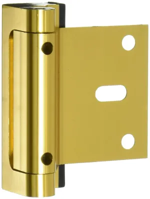 Cardinal Gates Door Guardian Home Security Door Reinforcement Lock for Inward Swinging Doors - Child Proof Lock Front Door - Extra Lock for Home from Inside - USA Based - Brass