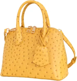 Carrot's Den Small Handbag, Purse for Women | Cute Dome Satchel Crossbody with Adjustable Strap, Pocket, and Keychain