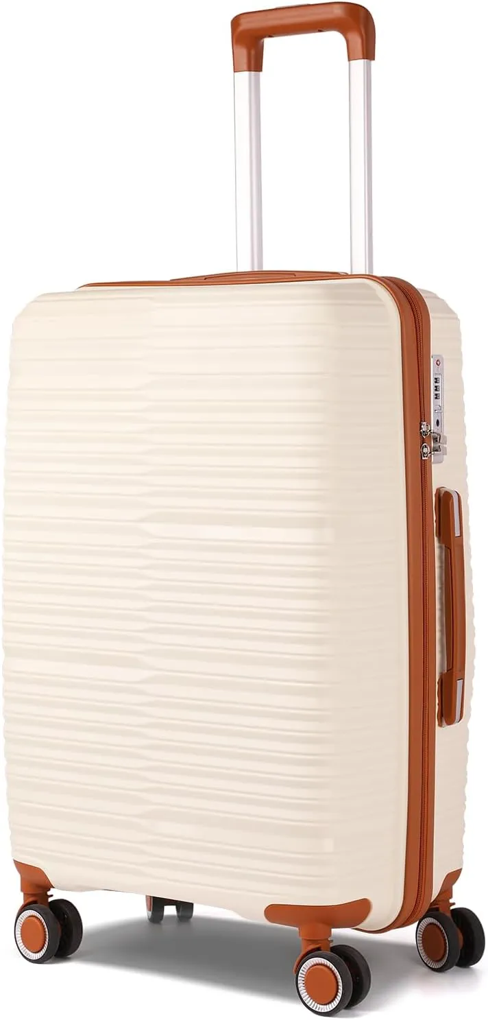 Carry on Luggage with Spinner Wheels 20 Inch Underseat Carry-on Luggage with Wheels Lightweight Hard Shell Travel Rolling Suitcase Ideal for Traveling/Business/Christmas Gift