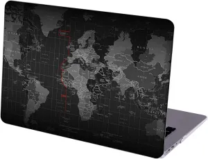 Case Compatible with MacBook Pro 14 inch Hard Protective Shell with Keyboard Cover (A2442 M1 Pro/Max, 2021 Release) - Time Zone Map
