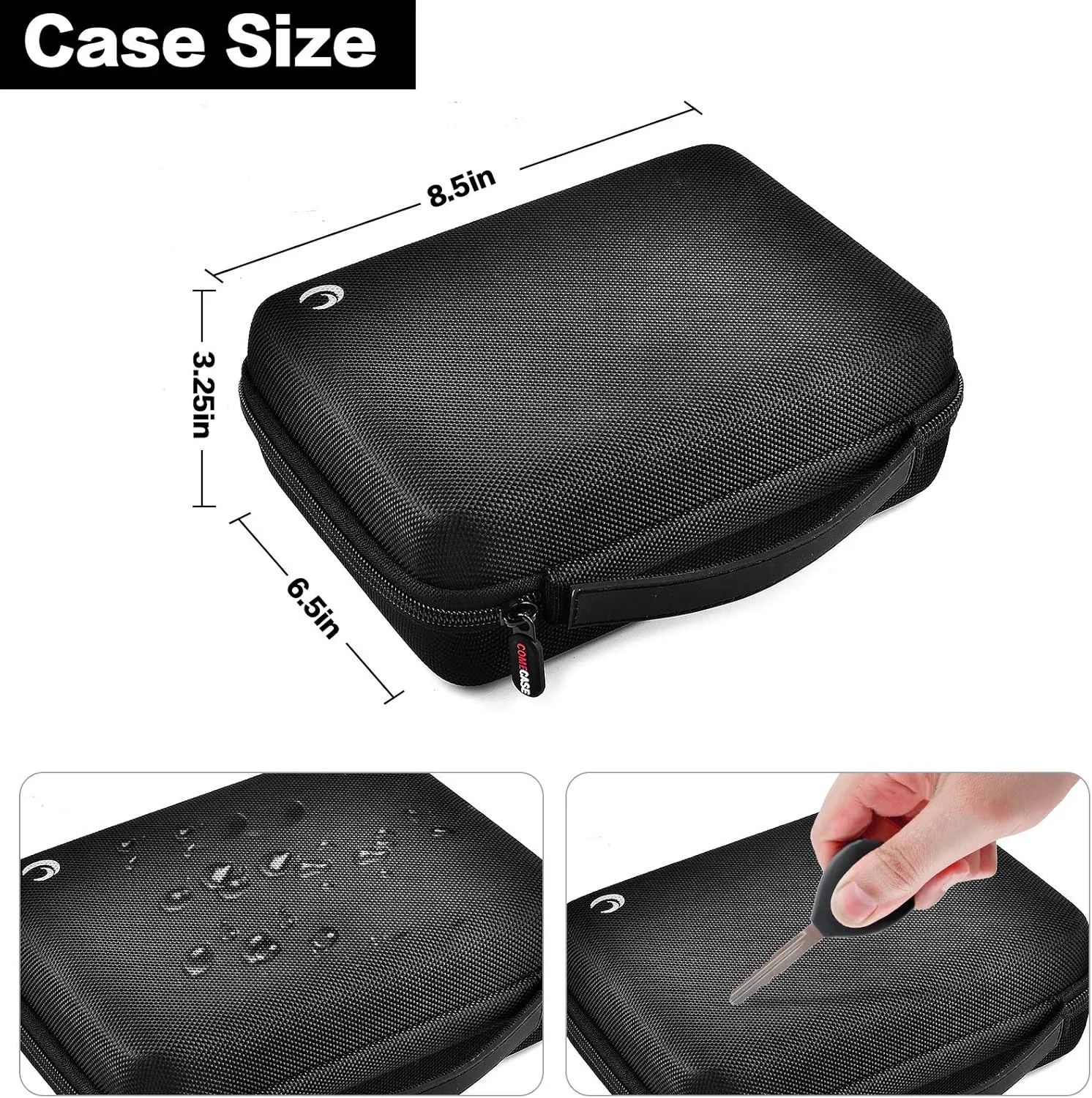 Case for Halo Bolt 58830/57720 mWh Portable Phone Laptop Charger Car Jump Starter, Power Bank Storage Holder with Mesh Pocket for AC Outlet, Car Charger and Accessories (Not for Halo Bolt Air)