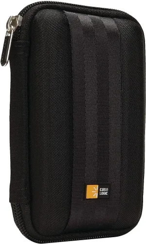 Case Logic QHDC-101 Portable EVA Hard Drive Case - Black 3.75 x 1.6 x 5.75 in