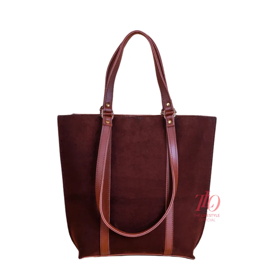 Casual Carryall Brown Tote Bag