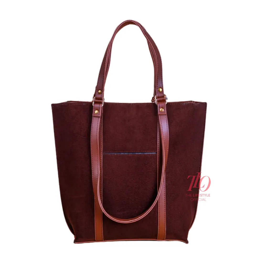 Casual Carryall Brown Tote Bag