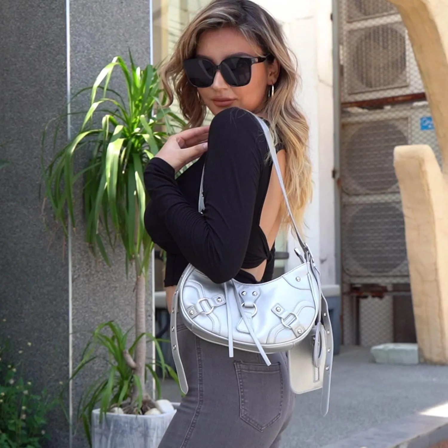CATMICOO Shoulder Bag Y2K Purse: Cute 90s Punk Underarm Purse