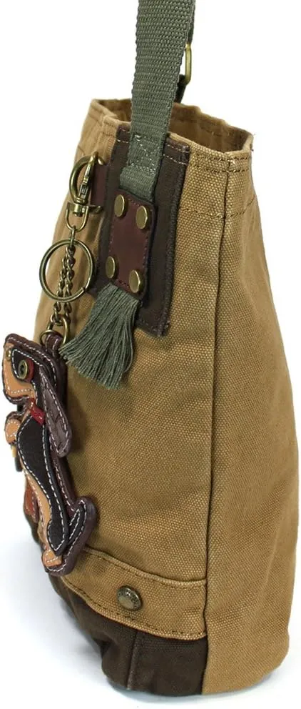 CHALA Patch Crossbody Bag Weiner Dog Dachshund Multi-color