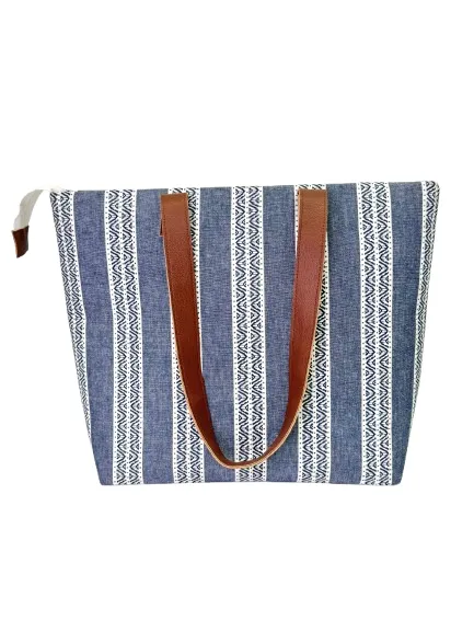 Chambray Office Tote