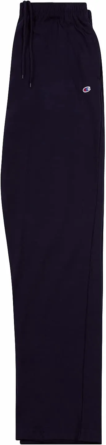 Champion Mens Big and Tall Open Bottom Lounge Pants, Lightweight Jersey Sweatpants