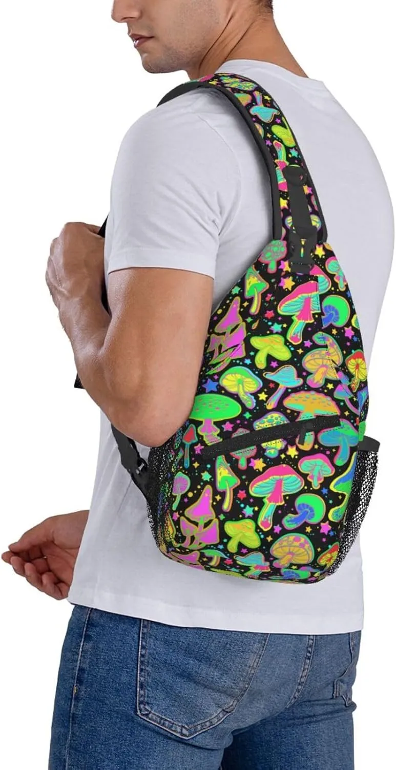 Chest Sling Bag Crossbody Shoulder Backpack Bag Gym Cycling Travel Hiking Daypack Cross Bag
