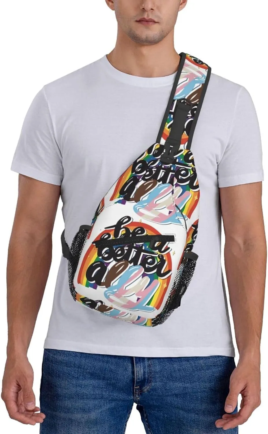 Chest Sling Bag Crossbody Shoulder Backpack Bag Gym Cycling Travel Hiking Daypack Cross Bag