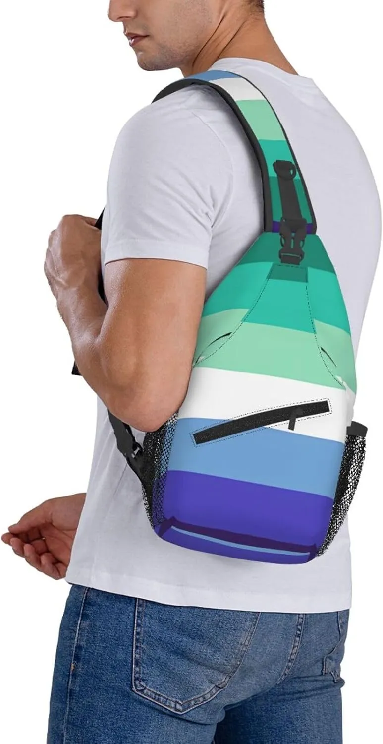 Chest Sling Bag Crossbody Shoulder Backpack Bag Gym Cycling Travel Hiking Daypack Cross Bag