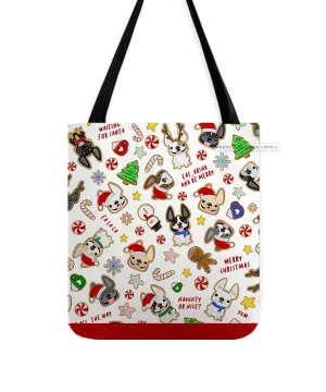Christmas Cookies French Bulldog Holiday Tote Bag