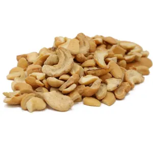 C.J. Dannemiller Cashew Pieces, Bulk 25 LB Box, Roasted & Salted, Perfect for Snacking, Cooking, Trail Mixes
