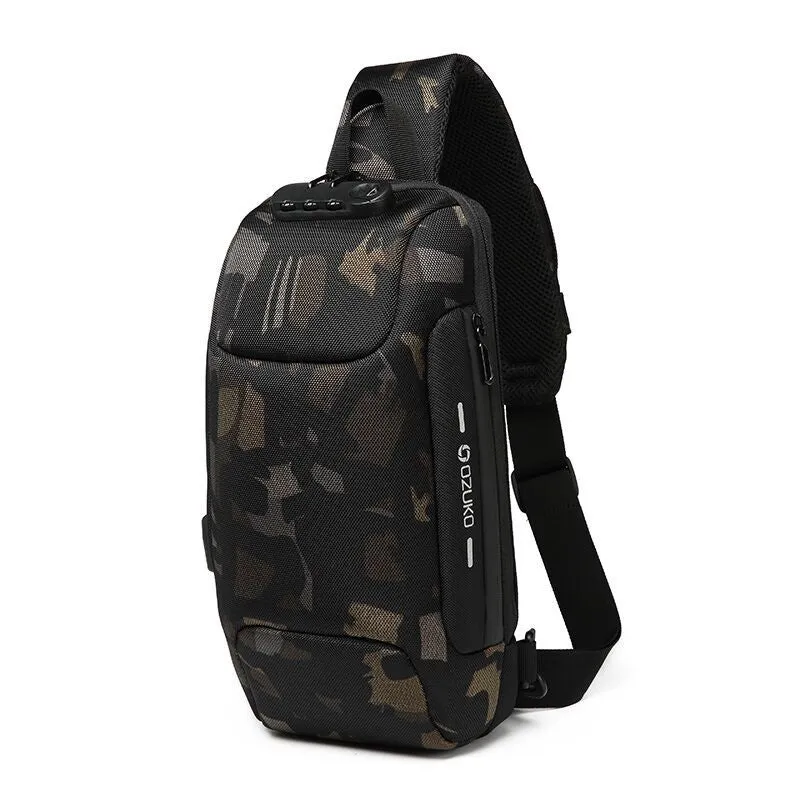 Classic Classy Men's Fashion Tactics Waterproof Men's Chest Bags