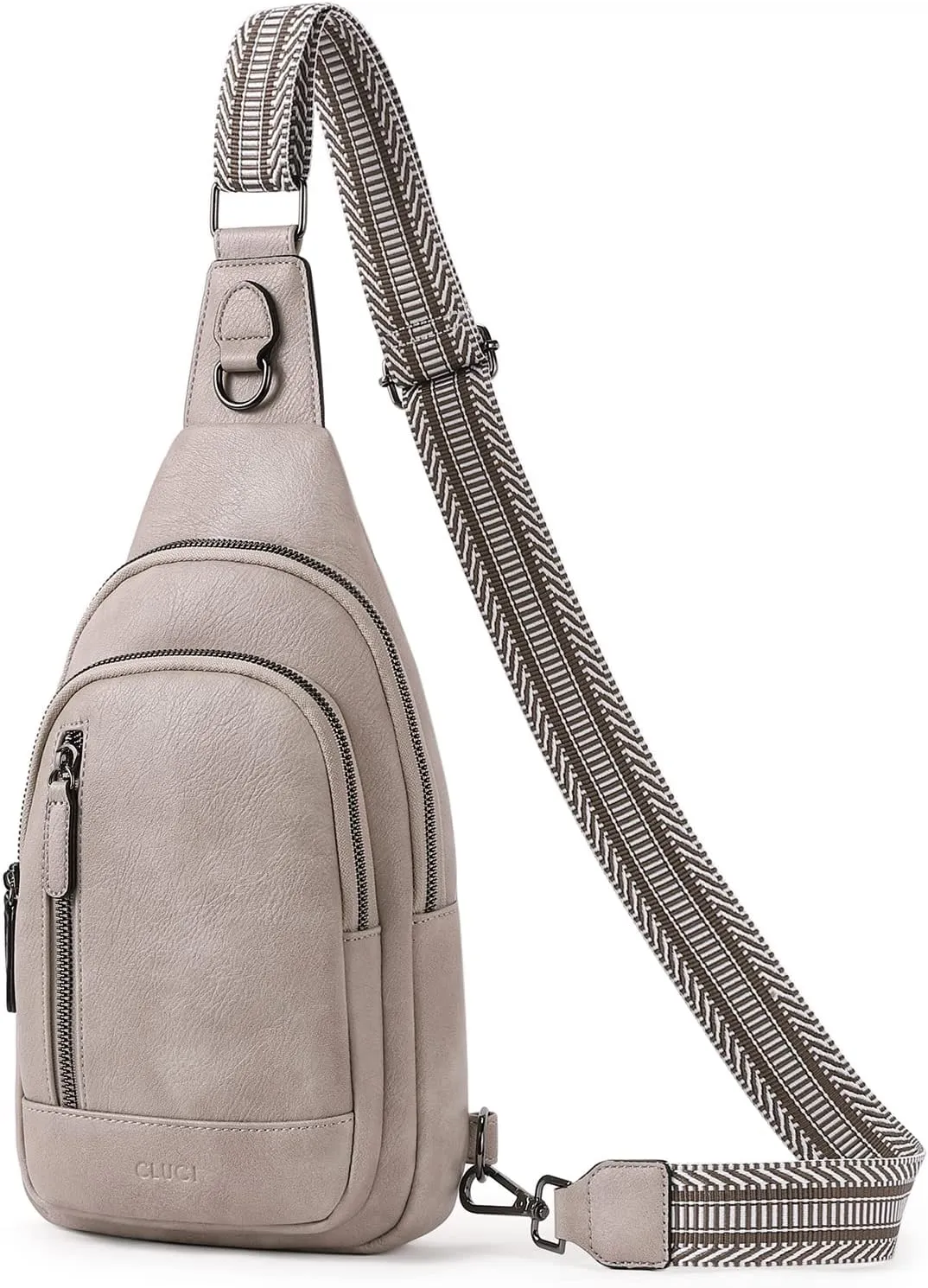 CLUCI Crossbody Bags for Women - Sling Backpack Travel Bag in Leather