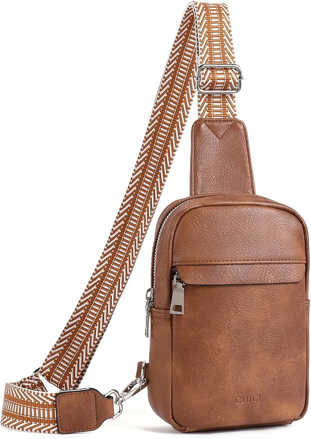 CLUCI Small Sling Bag for Women Vegan Leather Crossbody Chest Bags Trendy, Women's Fanny Pack