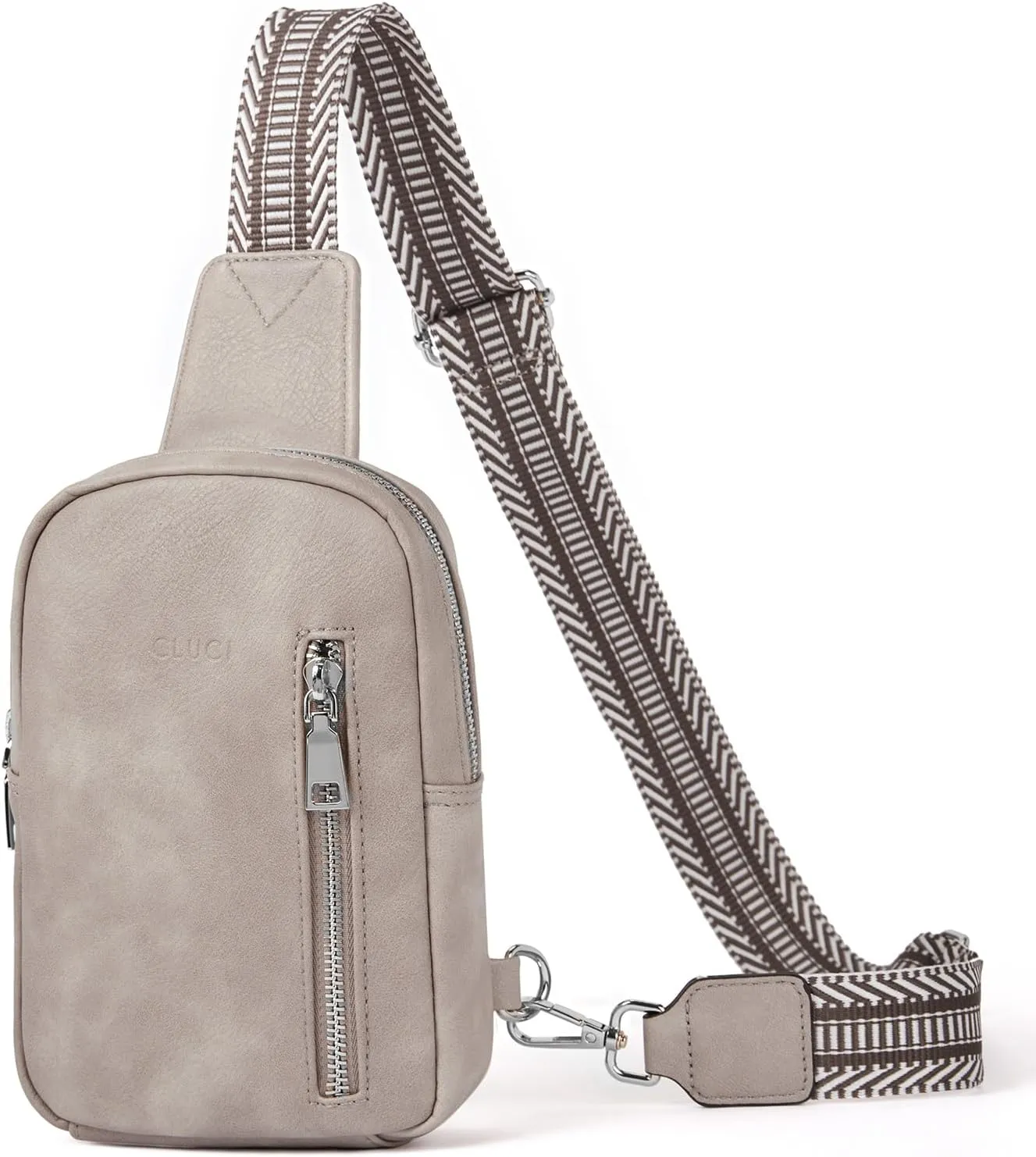 CLUCI Small Sling Bag for Women Vegan Leather Crossbody Chest Bags Trendy, Women's Fanny Pack