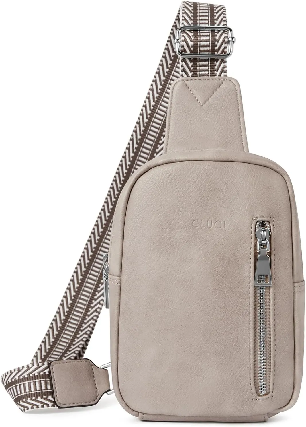 CLUCI Small Sling Bag for Women Vegan Leather Crossbody Chest Bags Trendy, Women's Fanny Pack