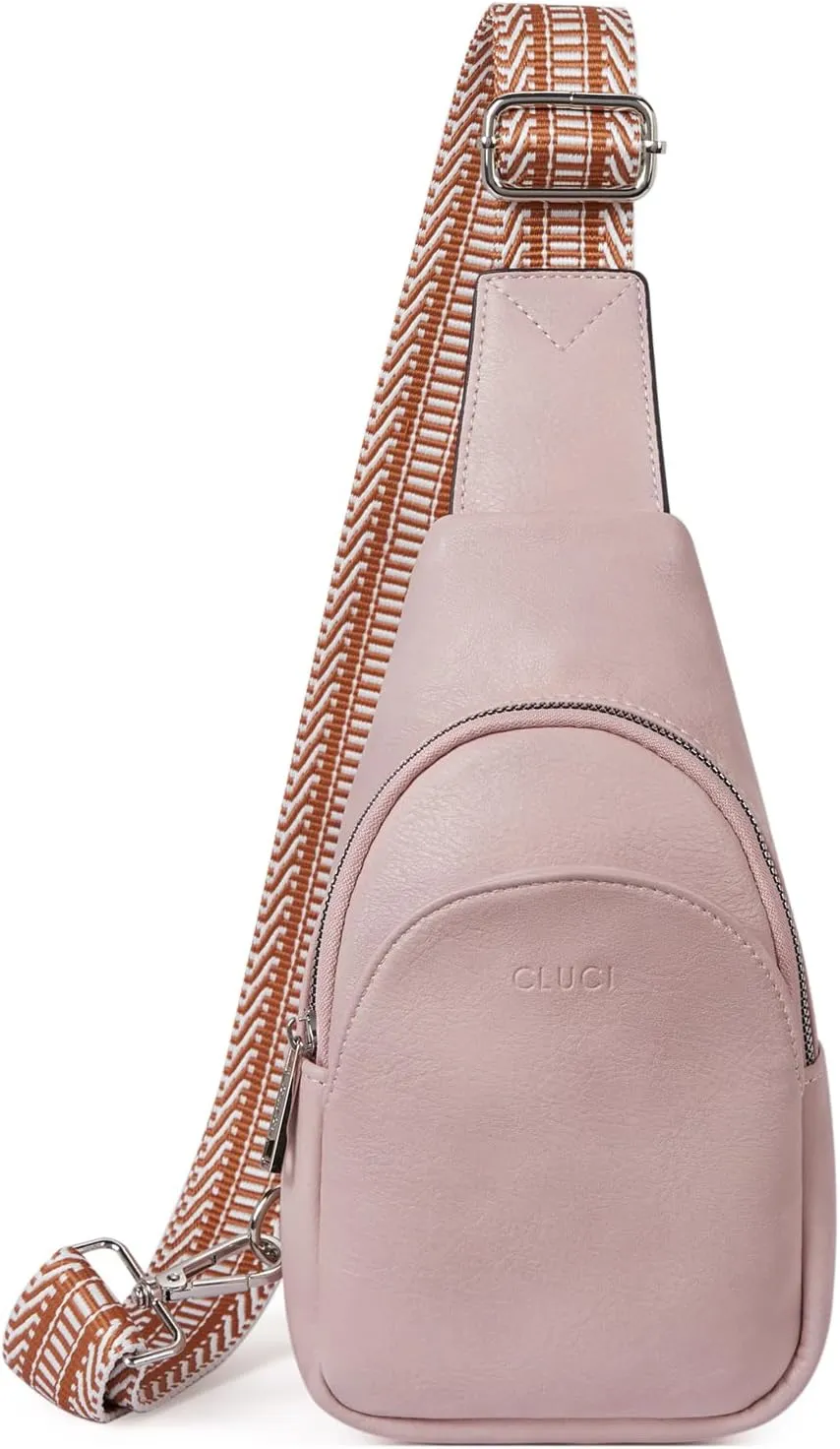 CLUCI Small Sling Bag for Women,Vegan Leather Crossbody Bags for Women,Fanny Packs with Guitar Strap