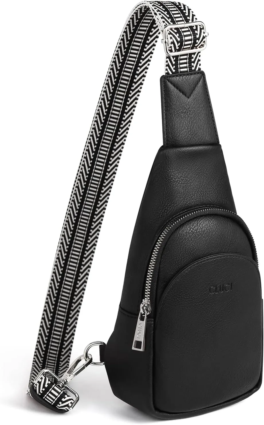 CLUCI Small Sling Bag for Women,Vegan Leather Crossbody Bags for Women,Fanny Packs with Guitar Strap