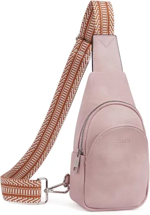 CLUCI Small Sling Bag for Women,Vegan Leather Crossbody Bags for Women,Fanny Packs with Guitar Strap