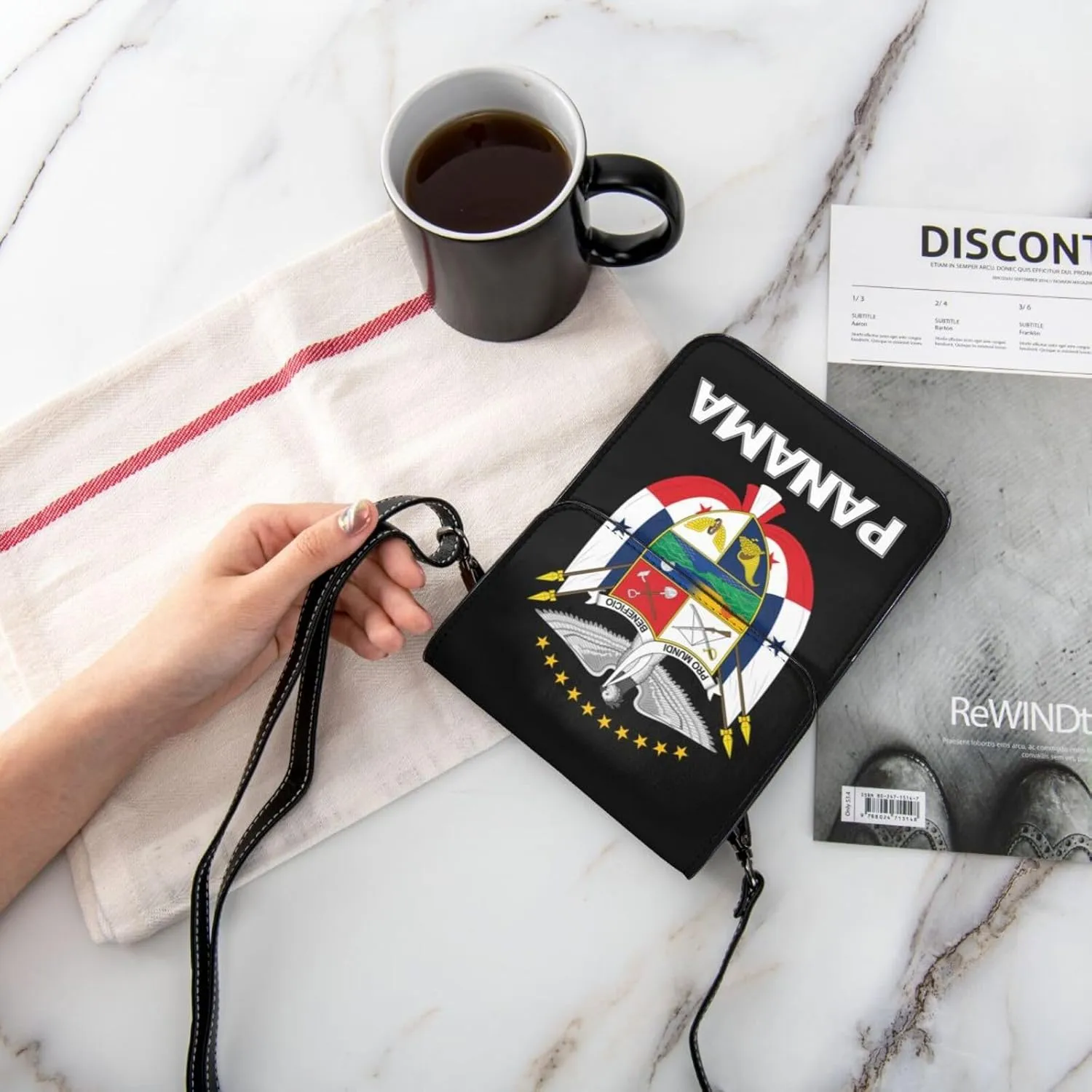 Coat of Arms of Portugal Flag Portuguese Emblem Small Crossbody Purse Cell Phone Bag for Women