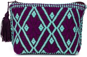 Coin Pouch: 100% Cotton Coin Purse for Women | Cute Change Purse with Vibrant Colors | Small Zipper Pouch Handmade by Mexican Artisans | Wallet Purse for Women