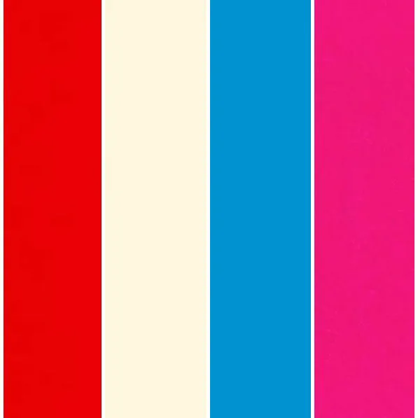Color Block : Beige Red Sling