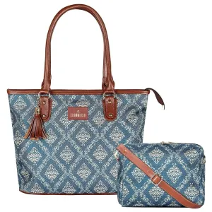 Combo: Percy Handbag & Isla Sling Bag - Durable, Stylish | Perfect Gift | 15L | Blue