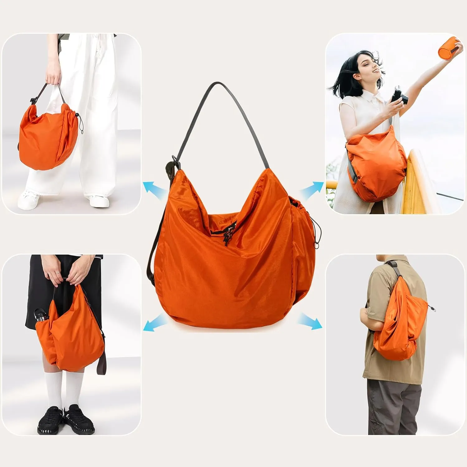 CONTAIL 18L Daily Shoulder Bag,Casual Tote Handbag,Waterproof Crossbody Bag with Removable Insulated Beverage Holder