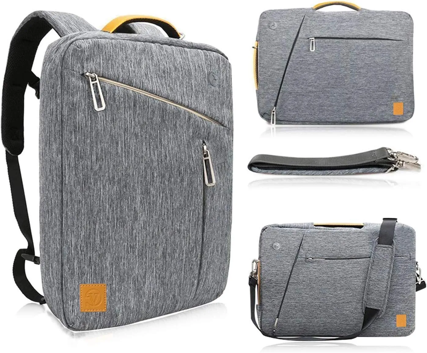 Convertible Laptop Messenger Shoulder Bag 13 14 15 15.6 16 17 17.3 Inch for Men Women