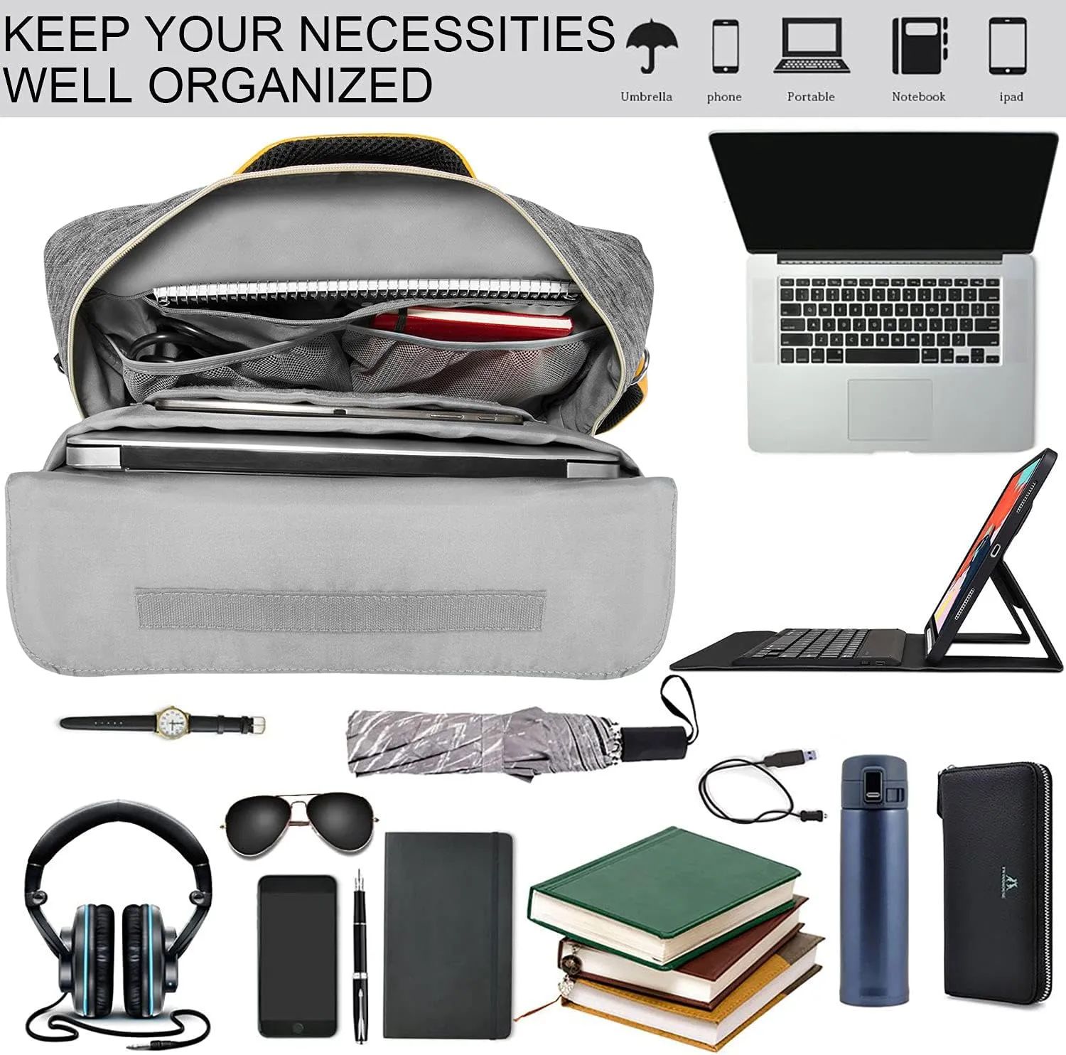 Convertible Laptop Messenger Shoulder Bag 13 14 15 15.6 16 17 17.3 Inch for Men Women