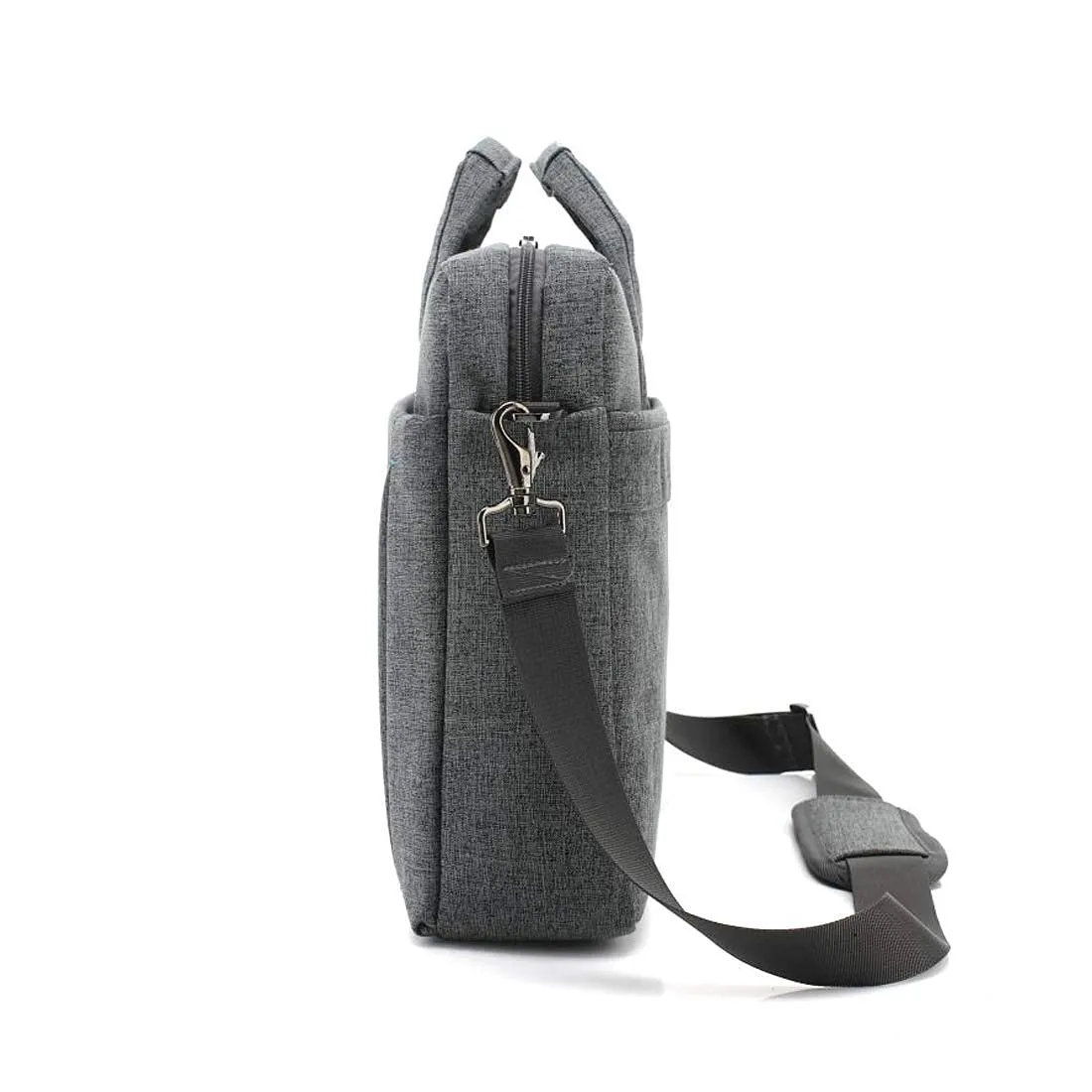CoolBELL Laptop Messenger Bag - Lightweight, Solid Fabric | 15.6 inch | Grey
